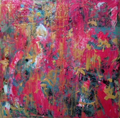 Mixed Media Painting on Canvas